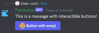 button with emoji